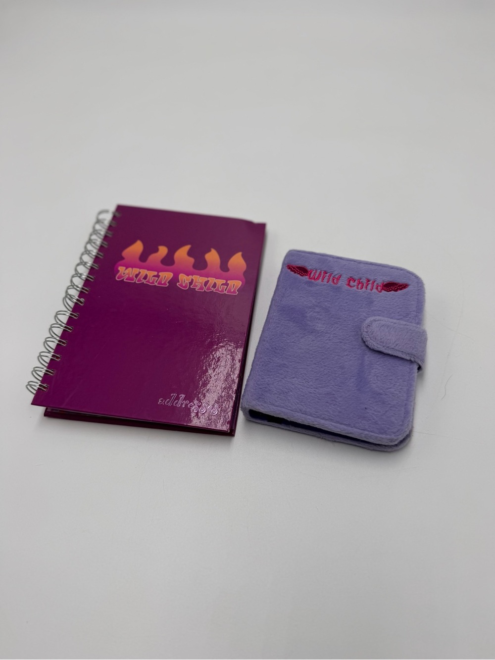 Y2K Wild Child Address Book & Planner Lot Fuzzy Organizer Purple Early 2000s